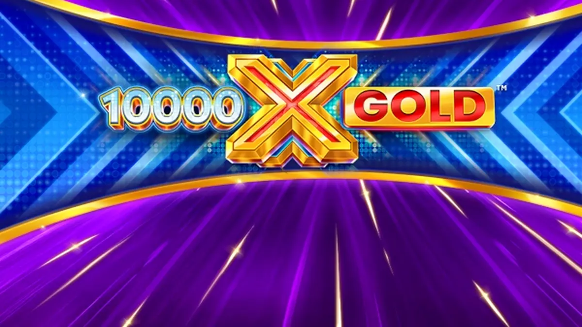 10,000 X Gold স্লট গেমের একটি উজ্জ্বল এবং উৎসবমুখর দৃশ্য